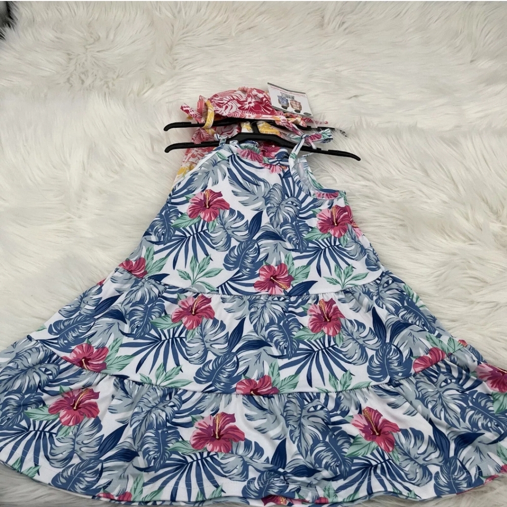 New TOMMY BAHAMAS 2 Pack Floral Dresses Girls Kids' 2-pack Dress Pink Size 6 NWT - Picture 13 of 13